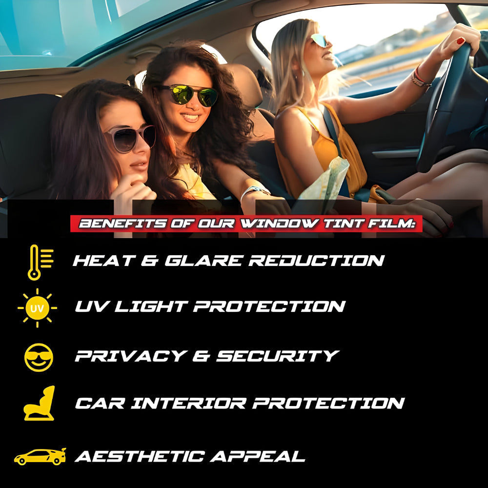 Premium Automotive Window Shielding Film - 20ft Roll