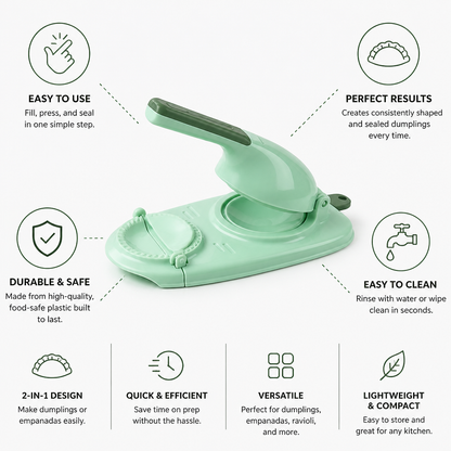 2-In-1 Press & Seal Dumpling & Empanada Maker