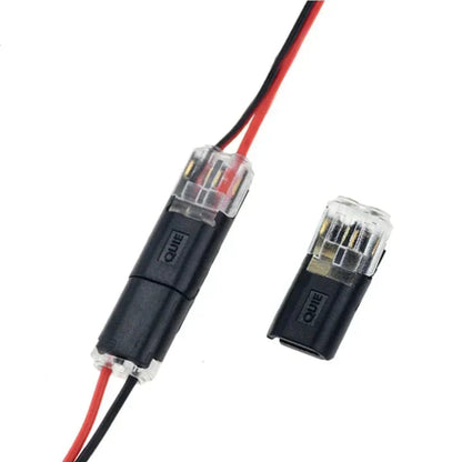 2-Pole Cable Connector No-Strip Pluggable Transparent Window
