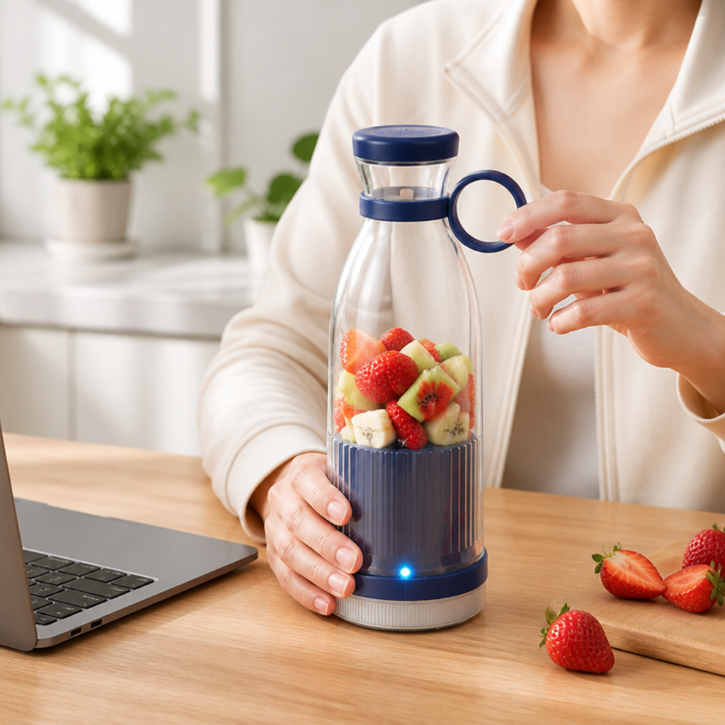 20,000 RPM USB Rechargeable Self-Cleaning Blender Bottle