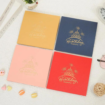 3D Pop-Up Birthday Card Laser-Cut LED Light & Music