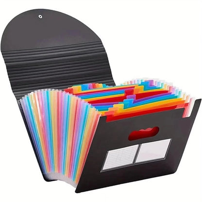 Accordion File Organizer Waterproof Expandable 24 Compartments