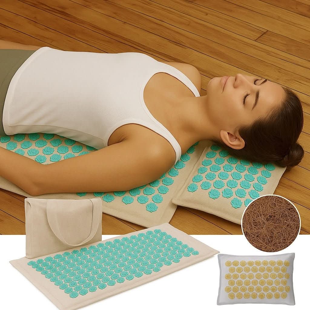 Acupressure Mat Set Cotton Cover & Foam Core