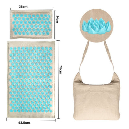 Acupressure Mat Set Cotton Cover & Foam Core