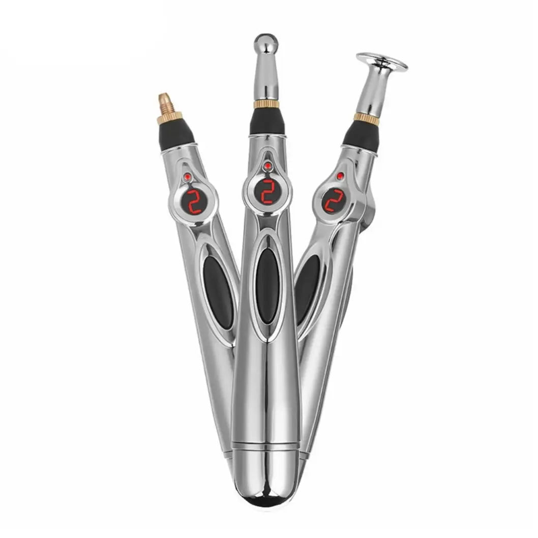 Acupuncture Pen Needle-Free Interchangeable Tips Nine Intensity Levels