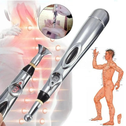 Acupuncture Pen Needle-Free Interchangeable Tips Nine Intensity Levels