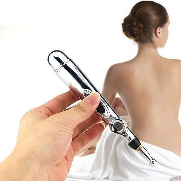 Acupuncture Pen Needle-Free Three Interchangeable Heads Adjustable Intensity