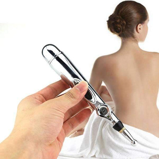 Acupuncture Pen Needle-Free Three Interchangeable Heads Adjustable Intensity
