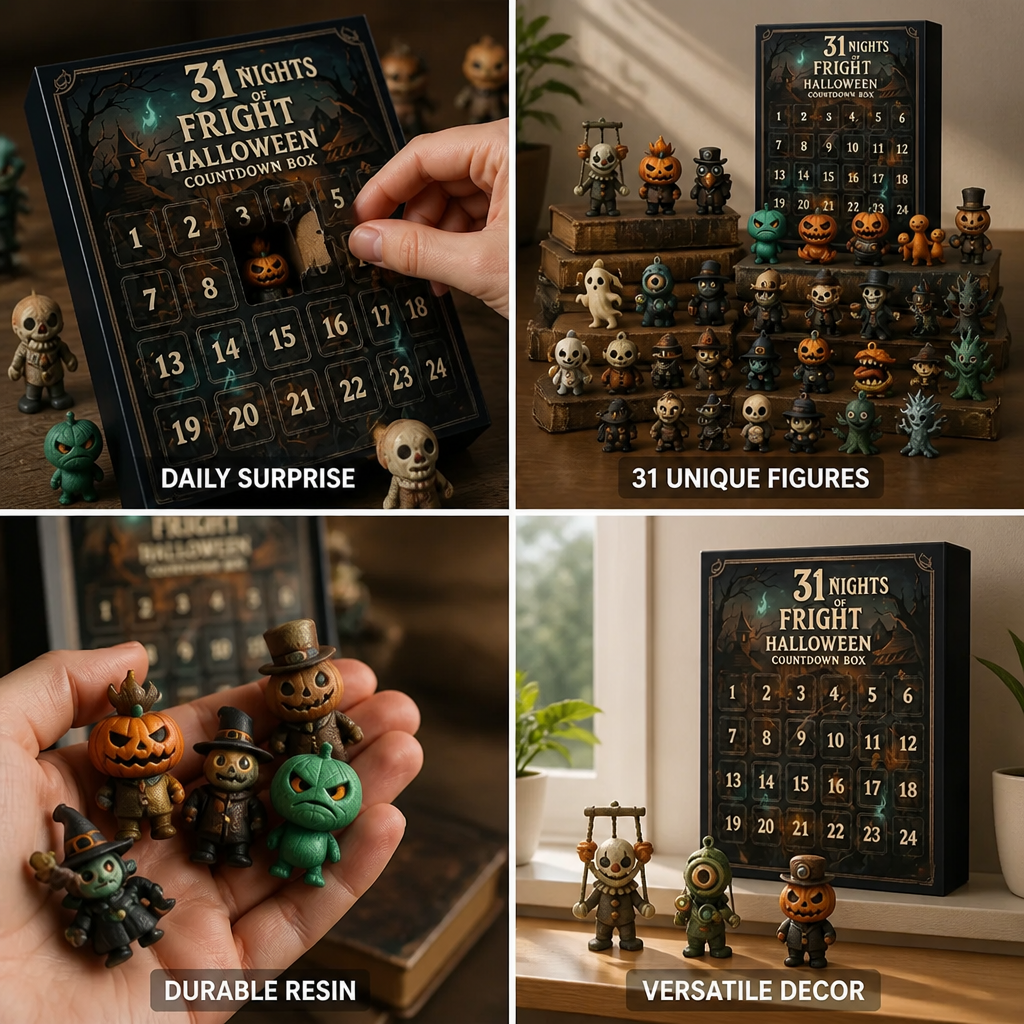 Advent Calendar 31 Halloween Resin Figurines