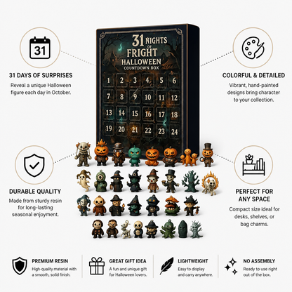 Advent Calendar 31 Halloween Resin Figurines