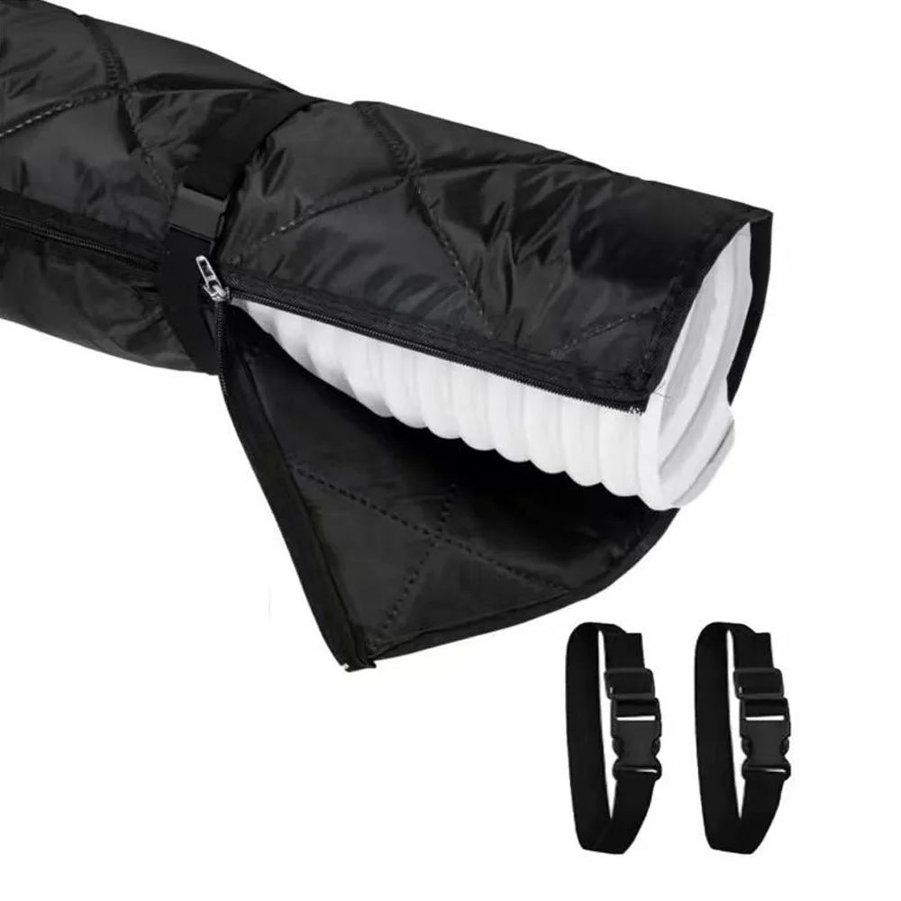 Air Conditioner Hose Cover Insulating Waterproof Zipper & Straps