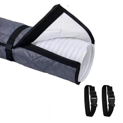 Air Conditioner Hose Cover Insulating Waterproof Zipper & Straps