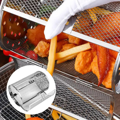 Air Fryer Rotisserie Basket 360° Rotating Stainless Steel