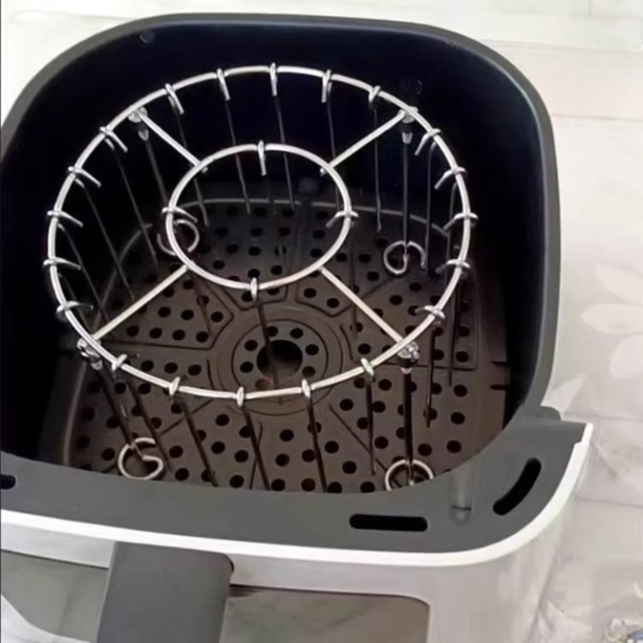 Air Fryer Skewer Rack Rotating 24 Skewers Stainless Steel