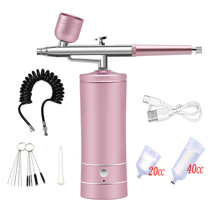 Airbrush Gun Cordless Rechargeable 3 Interchangeable Nozzles