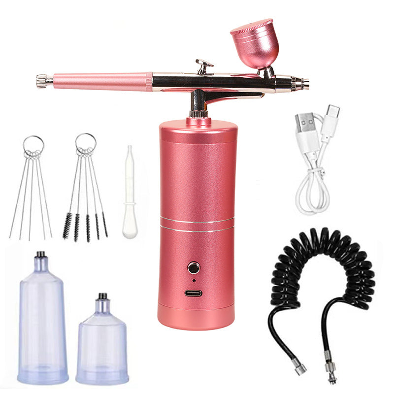 Airbrush Gun Cordless Rechargeable 3 Interchangeable Nozzles