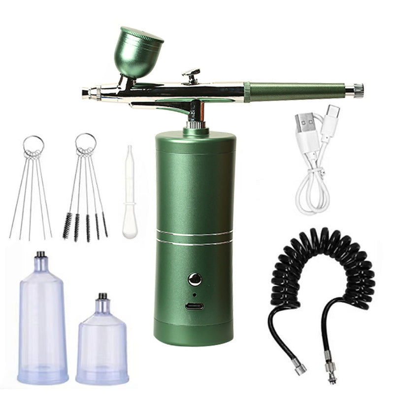 Airbrush Gun Cordless Rechargeable 3 Interchangeable Nozzles