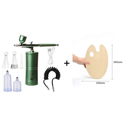 Airbrush Gun Cordless Rechargeable 3 Interchangeable Nozzles