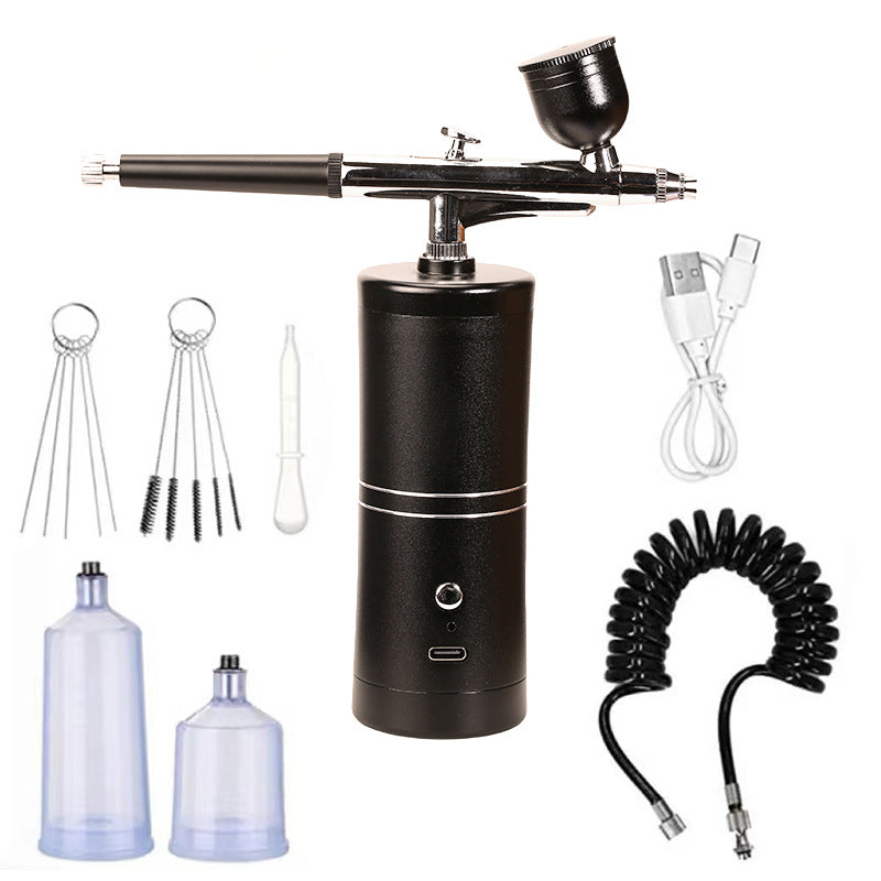Airbrush Gun Cordless Rechargeable 3 Interchangeable Nozzles