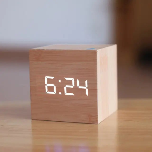 Alarm Clock LED Display Time Date & Temperature