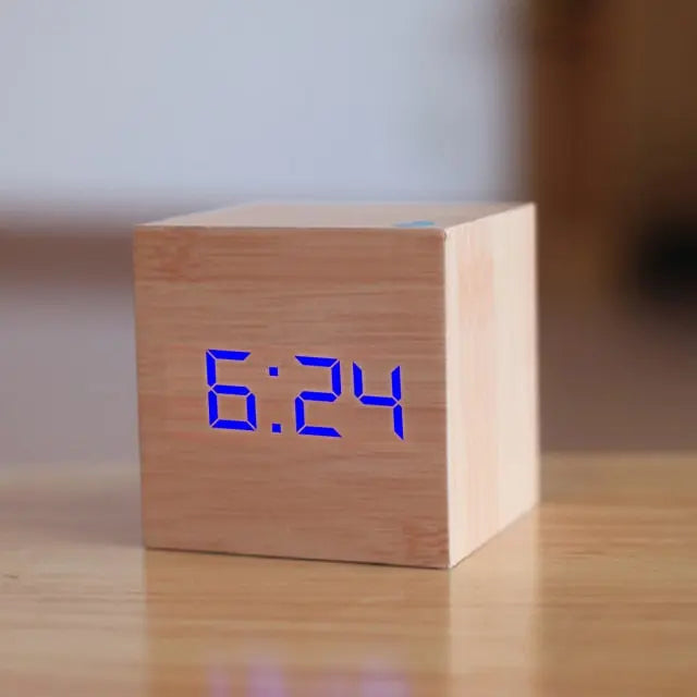 Alarm Clock LED Display Time Date & Temperature