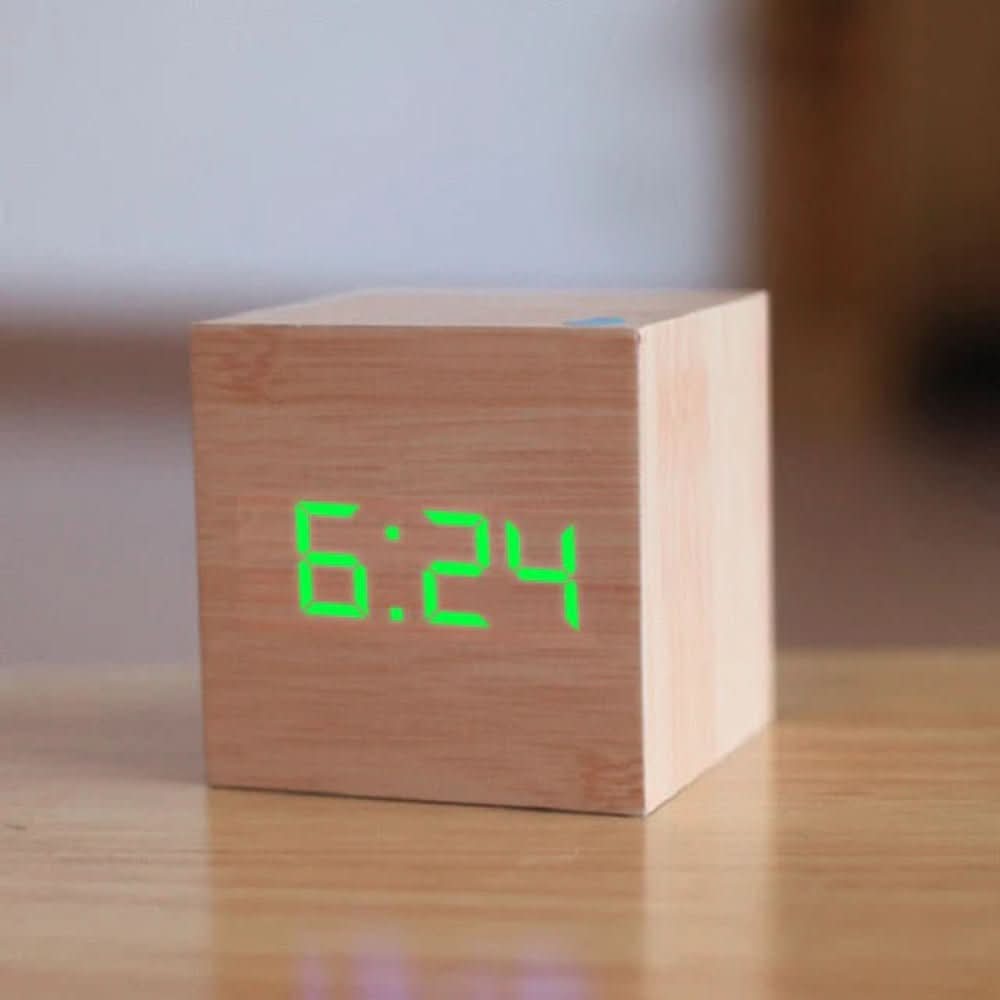 Alarm Clock LED Time & Temperature Automatic Night Dimming