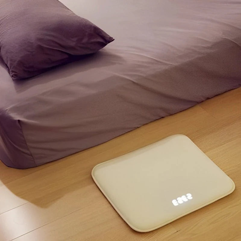 Alarm Clock Rug Pressure-Activated Battery-Powered