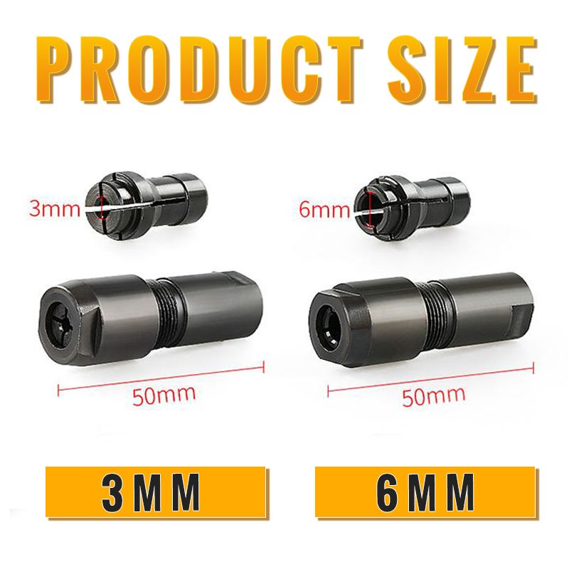 Angle Grinder Adapter Solid Metal Multifunctional 3mm & 6mm
