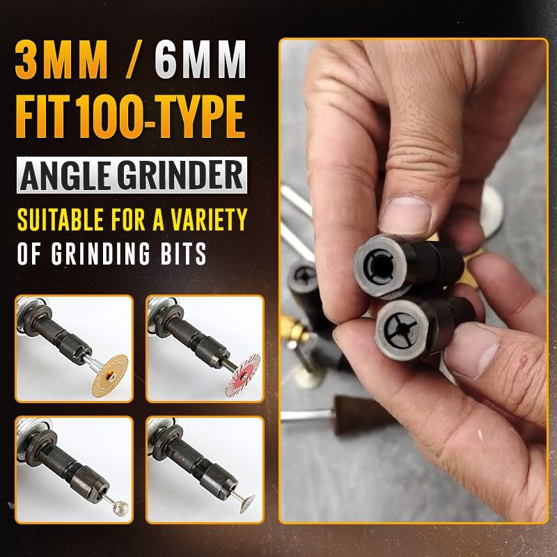 Angle Grinder Adapter Solid Metal Multifunctional 3mm & 6mm