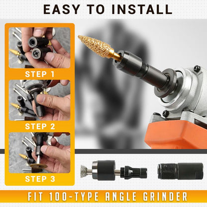 Angle Grinder Adapter Solid Metal Multifunctional 3mm & 6mm