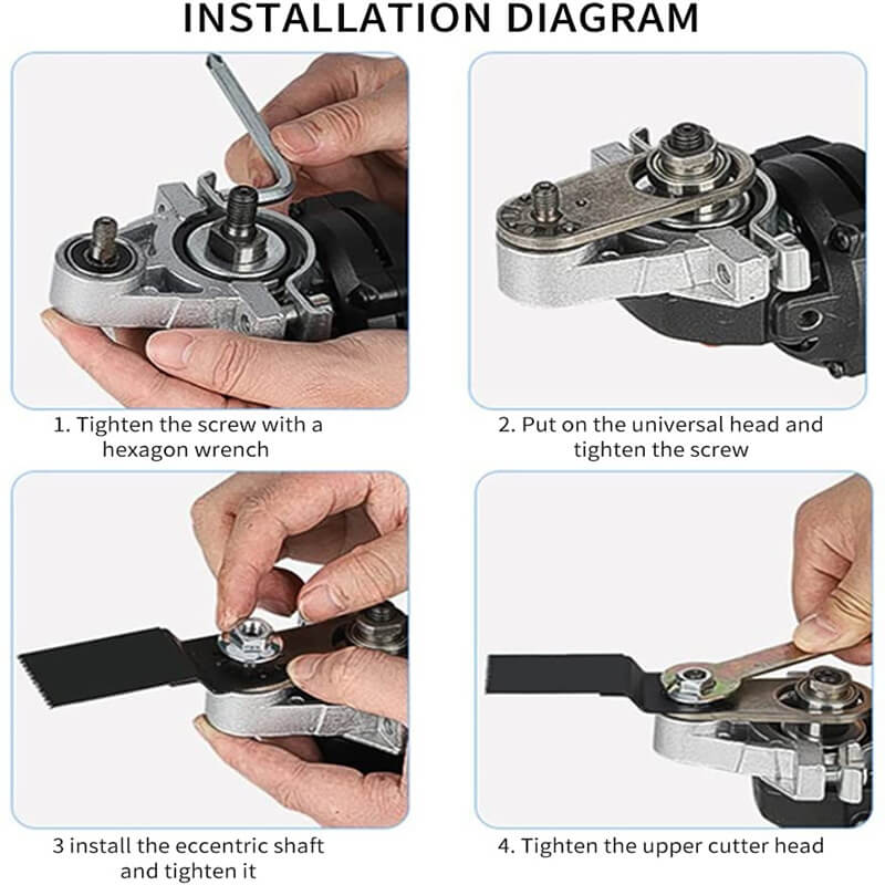 Angle Grinder Adapter Tool-Free Quick Change M10 M14