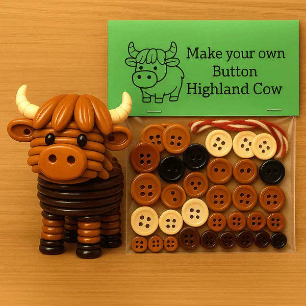 Animal Craft Kit All-In-One Buttons & Yarn