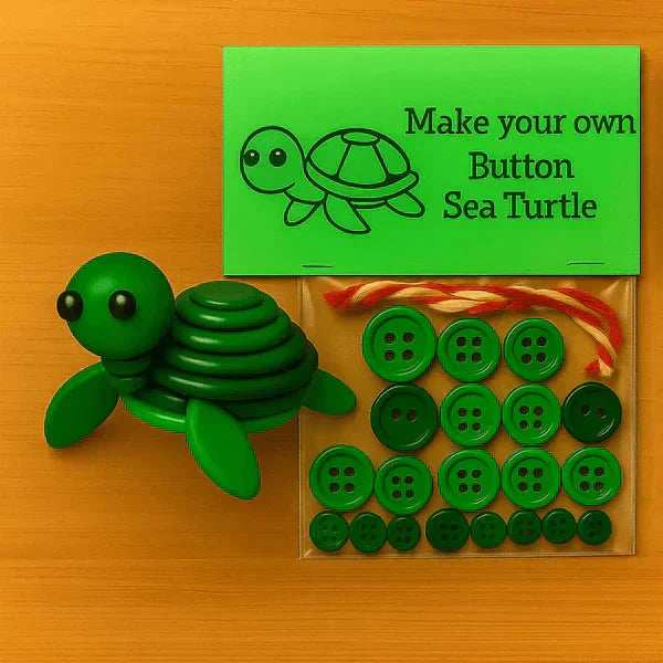 Animal Craft Kit All-In-One Buttons & Yarn
