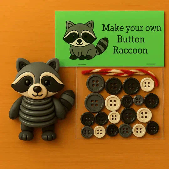 Animal Craft Kit All-In-One Buttons & Yarn