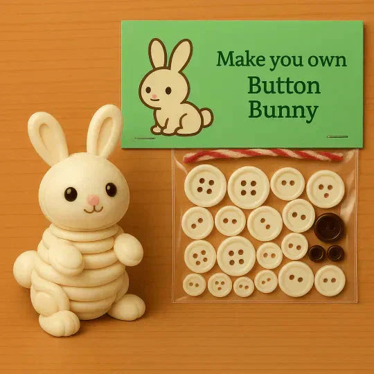 Animal Craft Kit All-In-One Buttons & Yarn