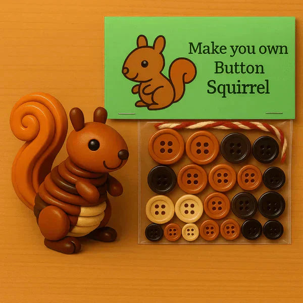 Animal Craft Kit All-In-One Buttons & Yarn