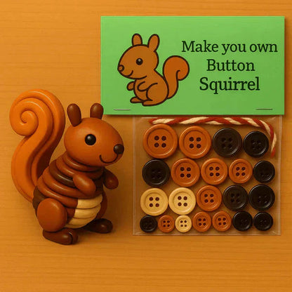 Animal Craft Kit All-In-One Buttons & Yarn