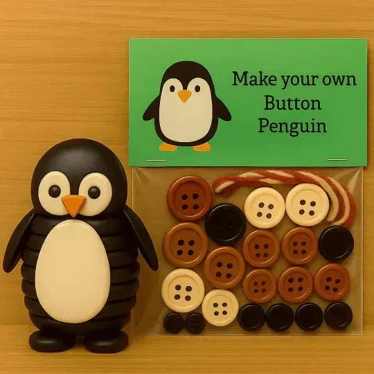 Animal Craft Kit All-In-One Buttons & Yarn