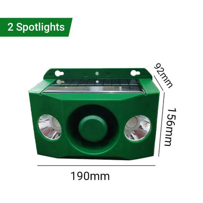 Animal Repellent Solar-Powered Flashing LED 33 Ft Range