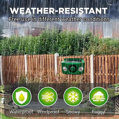 Animal Repellent Solar-Powered Flashing LED 33 Ft Range