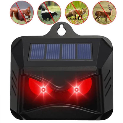 Animal Repeller Solar Ultrasonic & Blinking LED Pet-Safe