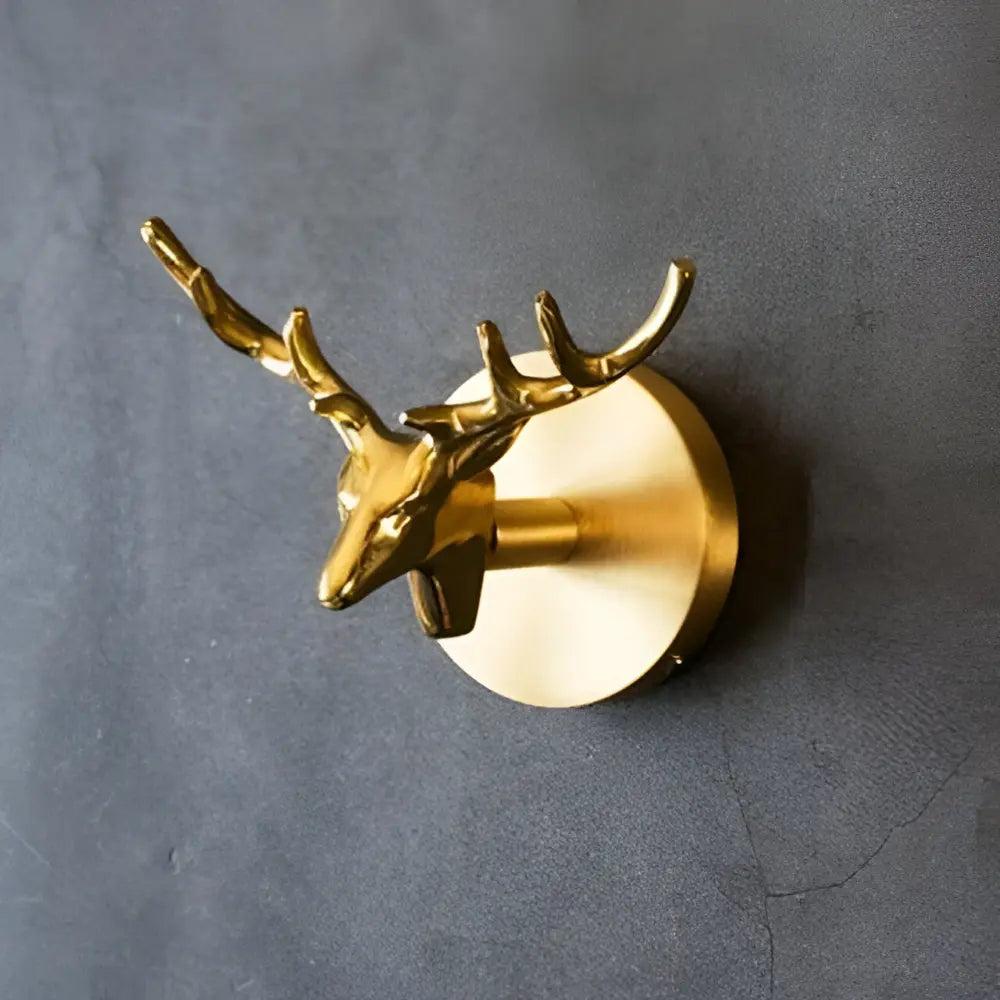 Animal Wall Hook Solid Brass Gold Finish
