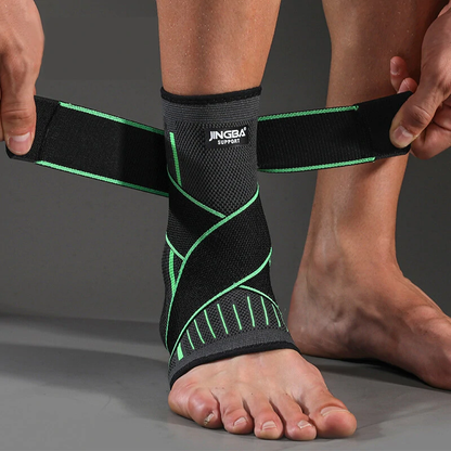 Ankle Brace Adjustable Compression Velcro Strap & Breathable Fabric