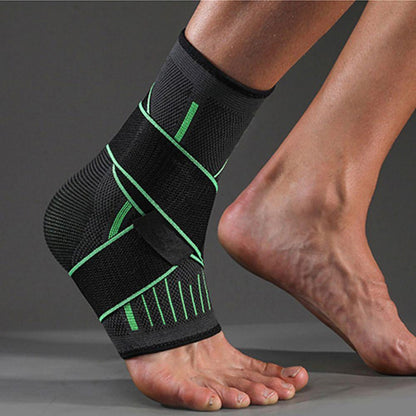 Ankle Brace Adjustable Compression Velcro Strap & Breathable Fabric