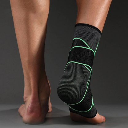 Ankle Brace Adjustable Compression Velcro Strap & Breathable Fabric