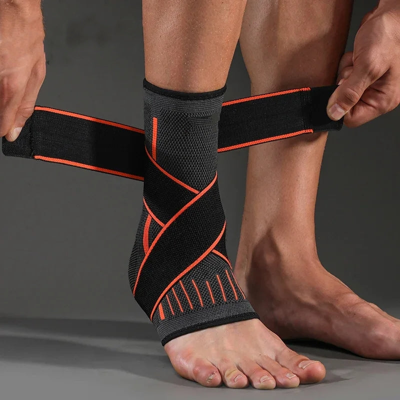 Ankle Brace Adjustable Compression Velcro Strap & Breathable Fabric