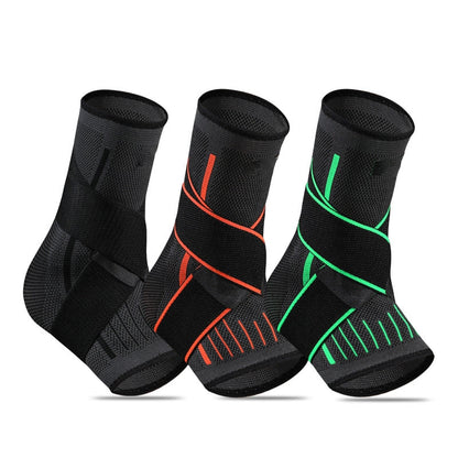 Ankle Brace Adjustable Compression Velcro Strap & Breathable Fabric