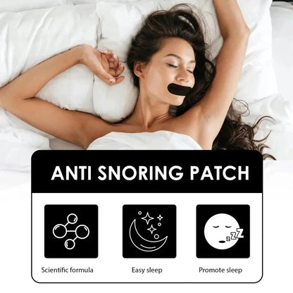 Anti-Snore Mouth Strips Breathable Residue-Free Adhesive 30 Count