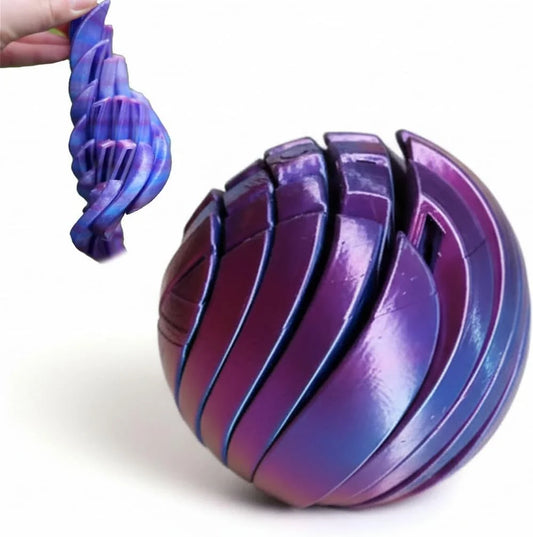 Anti-Stress Ball Spiral Silicone Noiseless Pocket Size