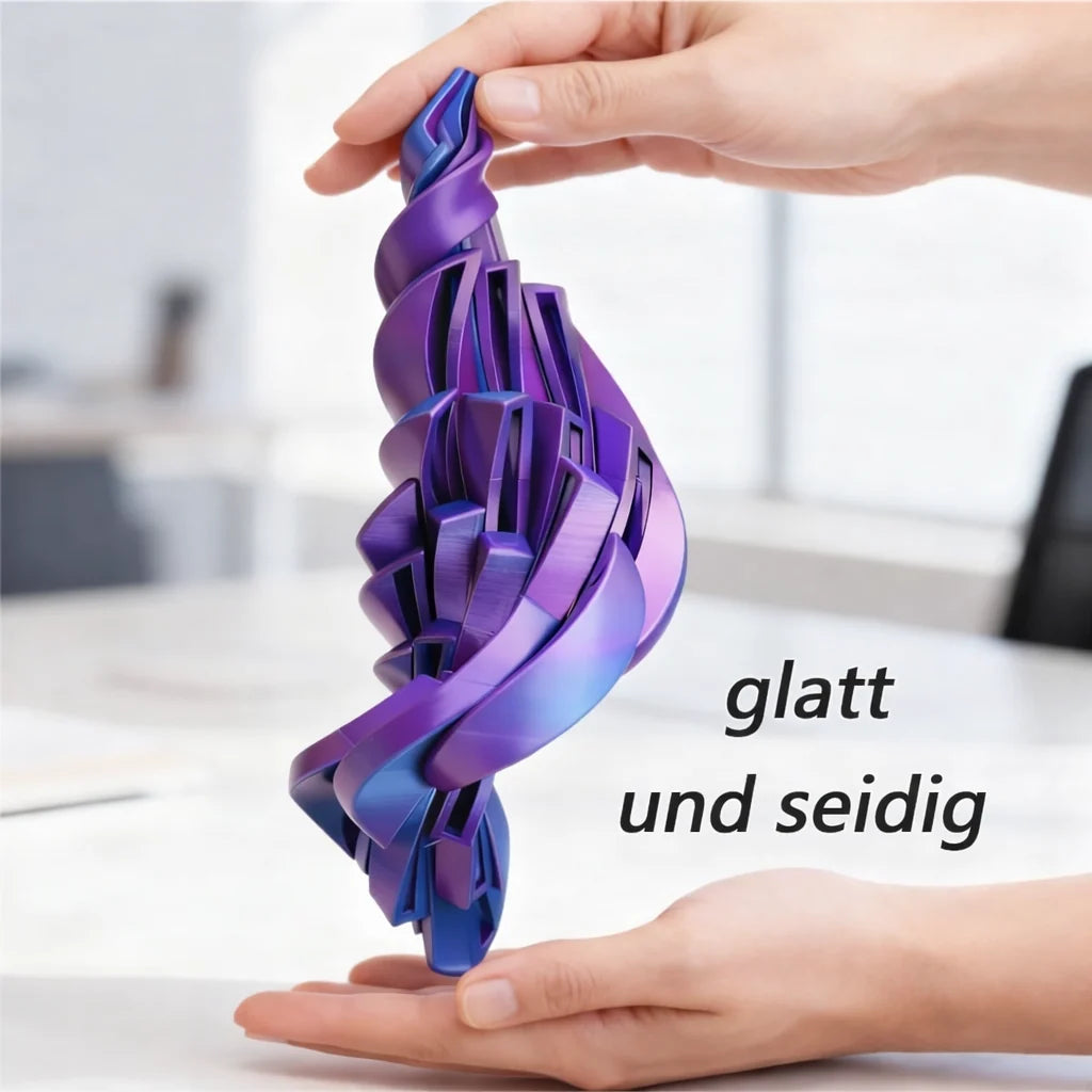 Anti-Stress Ball Spiral Silicone Noiseless Pocket Size